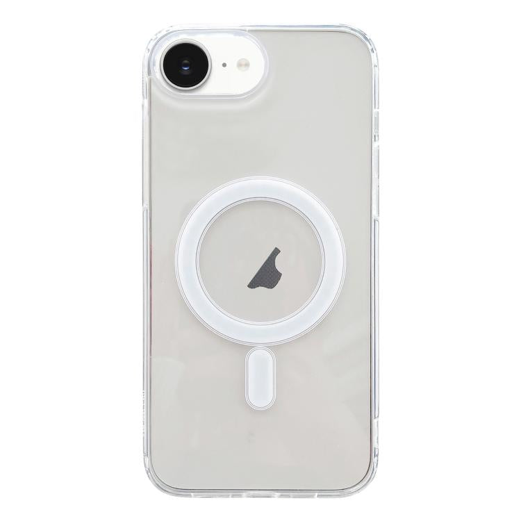 For iPhone 16e MagSafe Magnetic Clear Acrylic TPU Phone Case(Transparent) - iPhone 16e Cases by buy2fix | Online Shopping UK | buy2fix