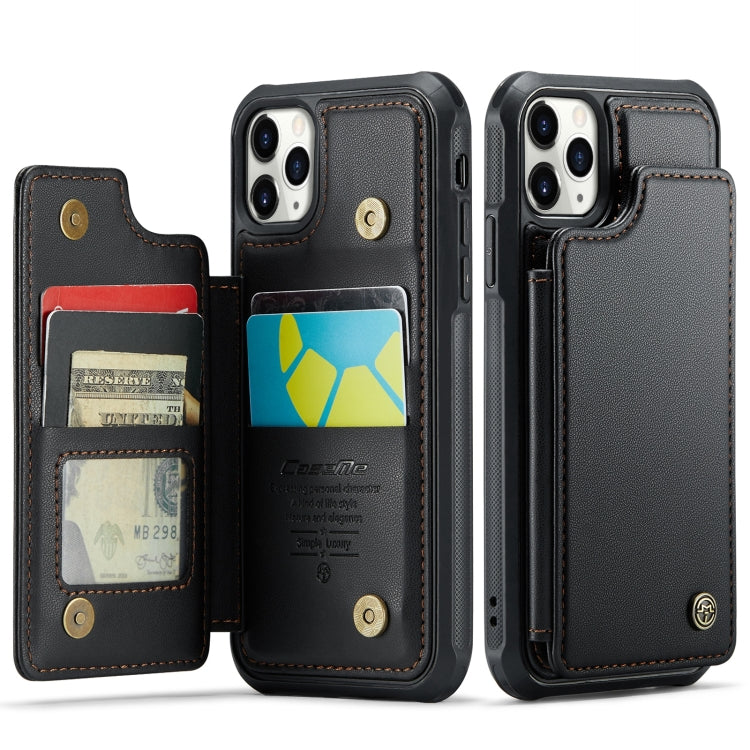 For iPhone 11 Pro CaseMe C22 Card Slots Holder RFID Anti-theft Phone Case(Black) by CaseMe