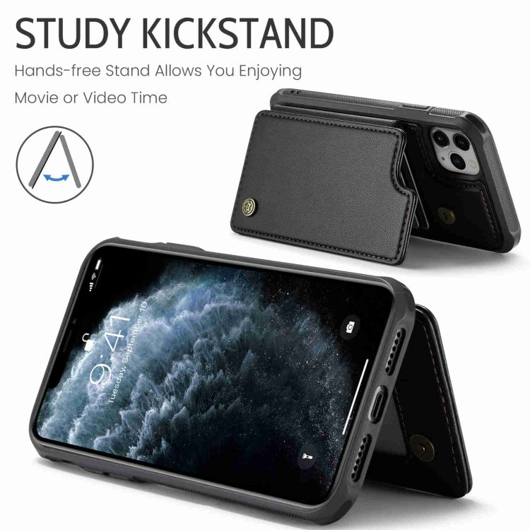 For iPhone 11 Pro Max CaseMe C22 Card Slots Holder RFID Anti-theft Phone Case(Black) - iPhone 11 Pro Max Cases by CaseMe | Online Shopping UK | buy2fix