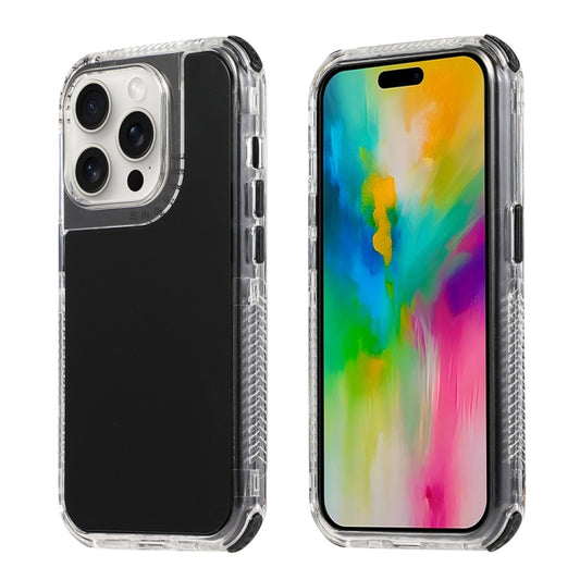 For iPhone 16 Pro Dreamland 3 in 1 Solid Color Transparent Frame PC + TPU Phone Case(Black) - iPhone 16 Pro Cases by buy2fix | Online Shopping UK | buy2fix