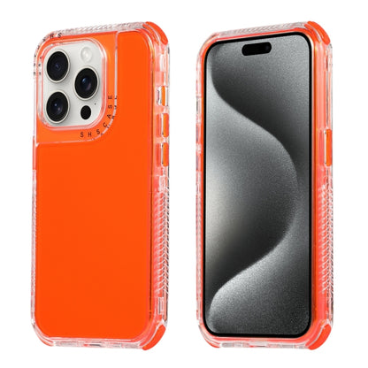 For iPhone 16 Pro Dreamland 3 in 1 Clear Color Transparent Frame PC + TPU Phone Case(Orange) - iPhone 16 Pro Cases by buy2fix | Online Shopping UK | buy2fix