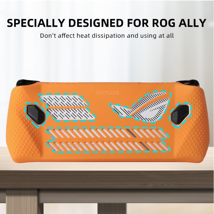 For ASUS ROG Ally Hifylux Gaming Console Silicone Case(Grey White) - Accessories by imak | Online Shopping UK | buy2fix