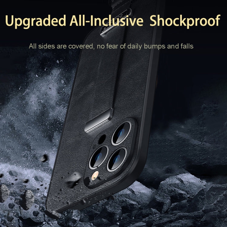 For iPhone 15 Plus SULADA Tide Cool Series PC + Leather Texture Skin Feel Phone Case(Red) - iPhone 15 Plus Cases by SULADA | Online Shopping UK | buy2fix