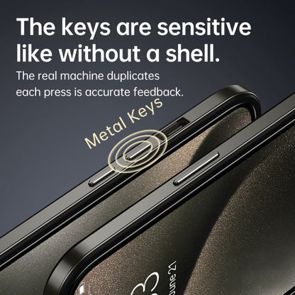 For iPhone 15 Pro SULADA Metal Frame + Nano Glass + TPU Phone Case(Gold) - iPhone 15 Pro Cases by SULADA | Online Shopping UK | buy2fix