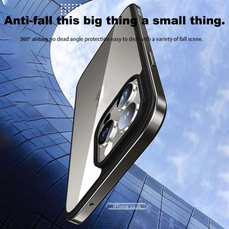 For iPhone 15 Pro SULADA Metal Frame + Nano Glass + TPU Phone Case(Gold) - iPhone 15 Pro Cases by SULADA | Online Shopping UK | buy2fix