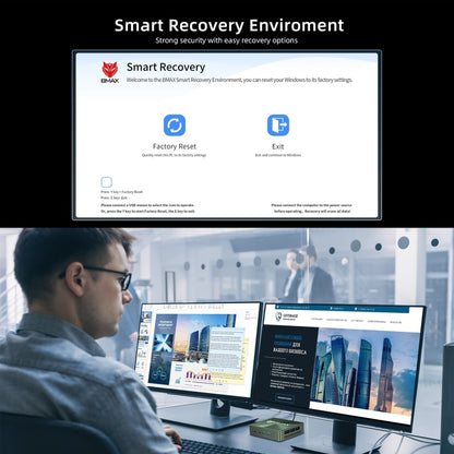 BMAX B6 Power Windows 11 Mini PC, 16GB+1TB, Intel Core i7-1060NG7, Support HDMI / RJ45(US Plug) - Windows Mini PCs by BMAX | Online Shopping UK | buy2fix