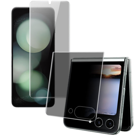 For Samsung Galaxy Z Flip5 5G 1 Sets imak Privacy Curved Full Screen Hydrogel Film (Outer Screen + Inner Screen)