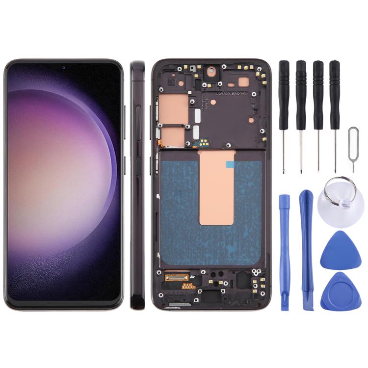 For Samsung Galaxy S23 SM-S911B EU Version TFT LCD Screen Digitizer Full Assembly with Frame, Not Supporting Fingerprint Identification -  by buy2fix | Online Shopping UK | buy2fix