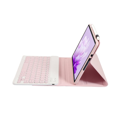 For Huawei MatePad Air 11.5 inch 2023 AH14 Lambskin Texture Ultra-thin Detachable Bluetooth Keyboard Leather Case(Pink) - Huawei Keyboard by buy2fix | Online Shopping UK | buy2fix