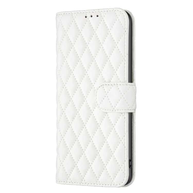 For Honor 90 Lite/X50i Diamond Lattice Wallet Flip Leather Phone Case(White) - Honor Cases by buy2fix | Online Shopping UK | buy2fix