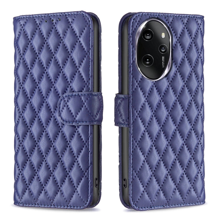 For Honor 100 Pro Diamond Lattice Wallet Flip Leather Phone Case(Blue) - Honor Cases by buy2fix | Online Shopping UK | buy2fix