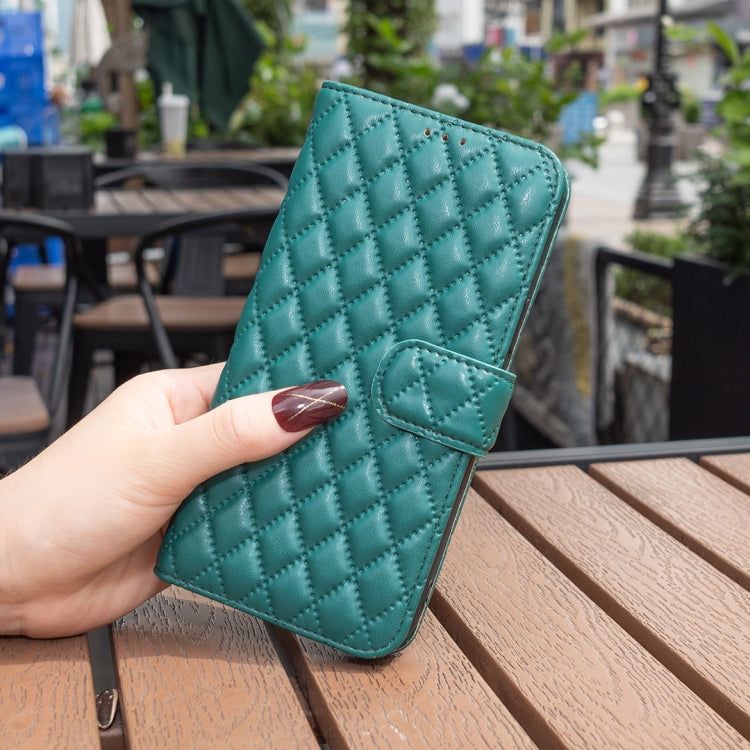 For Honor X8b Diamond Lattice Wallet Flip Leather Phone Case(Green) - Honor Cases by buy2fix | Online Shopping UK | buy2fix