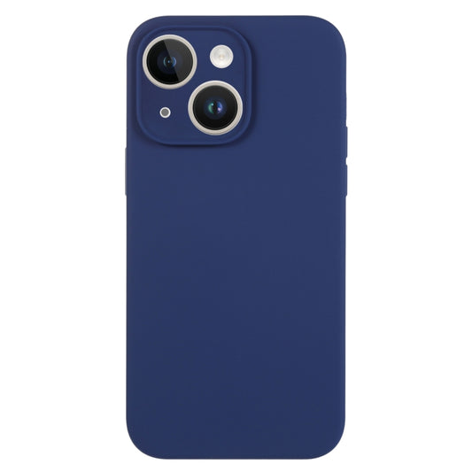 For iPhone 14 Pure Color Liquid Silicone Fine Pore Phone Case(Royal Blue) - iPhone 14 Cases by buy2fix | Online Shopping UK | buy2fix