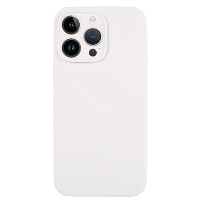 For iPhone 13 Pro Pure Color Liquid Silicone Fine Pore Phone Case(White) by buy2fix