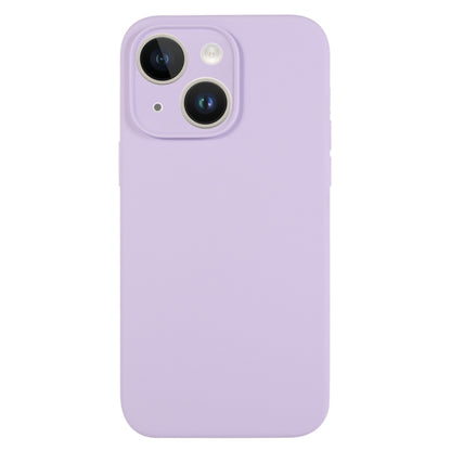 For iPhone 13 Pure Color Liquid Silicone Fine Pore Phone Case(Lilac Purple) by buy2fix
