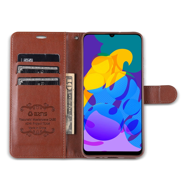 For Huawei P Smart 2020 AZNS Sheepskin Texture Horizontal Flip Leather Case with Holder & Card Slots & Wallet(Brown) - Huawei Cases by AZNS | Online Shopping UK | buy2fix