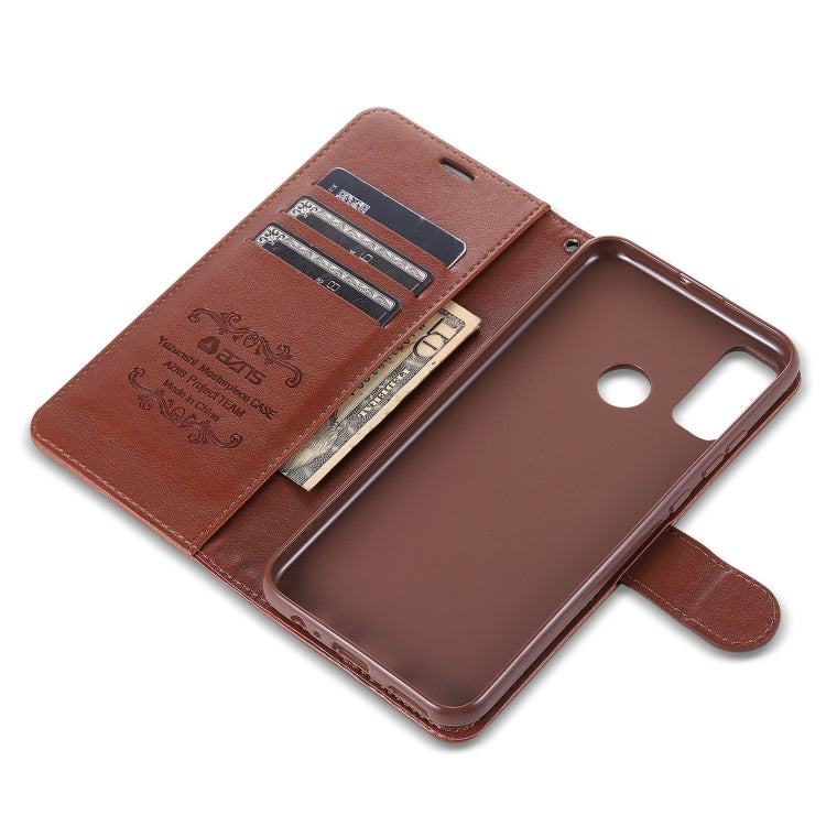 For Huawei P Smart 2020 AZNS Sheepskin Texture Horizontal Flip Leather Case with Holder & Card Slots & Wallet(Brown) - Huawei Cases by AZNS | Online Shopping UK | buy2fix
