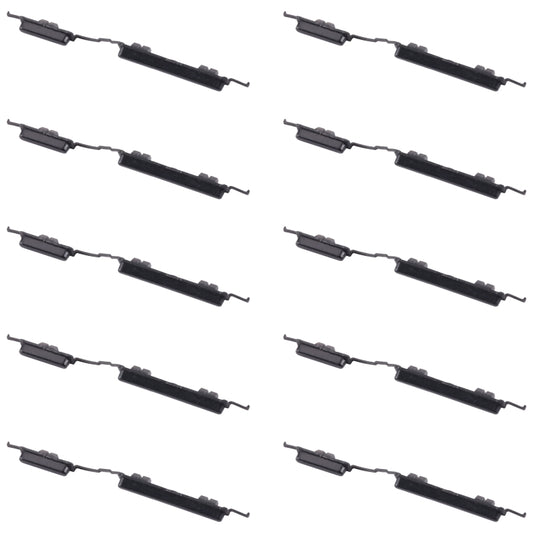 For Samsung Galaxy A01 Core SM-A013 10pcs Power Button + Volume Control Button(Black) - Home key & Side Key by buy2fix | Online Shopping UK | buy2fix