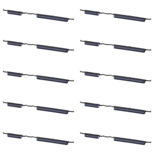 For Samsung Galaxy A42 5G SM-A426 10pcs Power Button + Volume Control Button(Black) - Home key & Side Key by buy2fix | Online Shopping UK | buy2fix