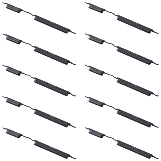 For Samsung Galaxy A20E SM-A202 10pcs Power Button + Volume Control Button(Black) - Home key & Side Key by buy2fix | Online Shopping UK | buy2fix