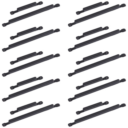 For Samsung Galaxy A20s 10pcs Power Button + Volume Control Button(Black) - Home key & Side Key by buy2fix | Online Shopping UK | buy2fix