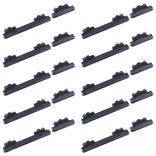 For Samsung Galaxy S20 FE SM-G780 10pcs Power Button + Volume Control Button(Black)