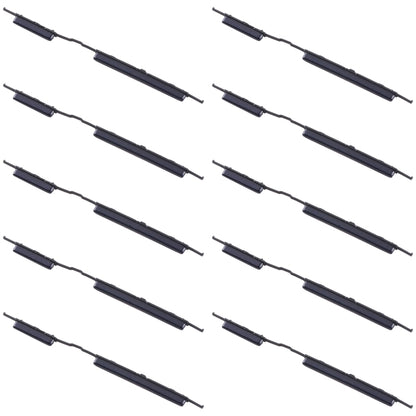 For Samsung Galaxy A21s SM-A217 10pcs Power Button + Volume Control Button(Black) - Home key & Side Key by buy2fix | Online Shopping UK | buy2fix