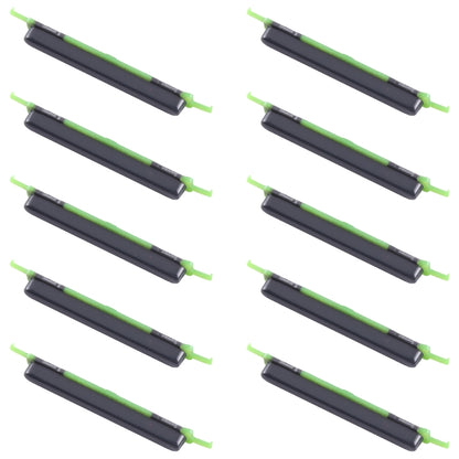 For Samsung Galaxy M23 SM-M236 10pcs Volume Control Button(Black) - Home key & Side Key by buy2fix | Online Shopping UK | buy2fix