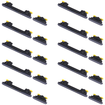For Samsung Galaxy A73 5G SM-A736 10pcs Power Button + Volume Control Button(Black) - Home key & Side Key by buy2fix | Online Shopping UK | buy2fix