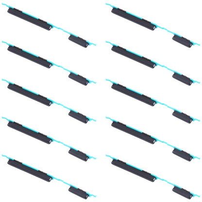 For Samsung Galaxy M31 SM-M315 10pcs Power Button + Volume Control Button(Black) - Home key & Side Key by buy2fix | Online Shopping UK | buy2fix