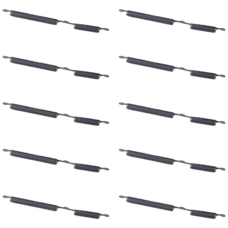 For Samsung Galaxy A03 SM-A035 10pcs Power Button + Volume Control Button(Black) - Home key & Side Key by buy2fix | Online Shopping UK | buy2fix