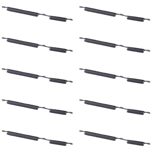 For Samsung Galaxy A02s SM-A025 10pcs Power Button + Volume Control Button(Black) - Home key & Side Key by buy2fix | Online Shopping UK | buy2fix