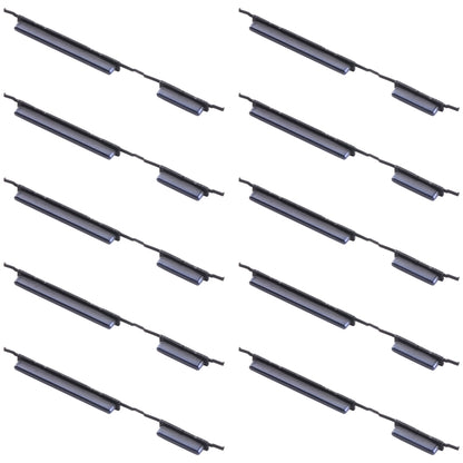 For Samsung Galaxy A10 SM-A105 10pcs Power Button + Volume Control Button(Black) - Home key & Side Key by buy2fix | Online Shopping UK | buy2fix