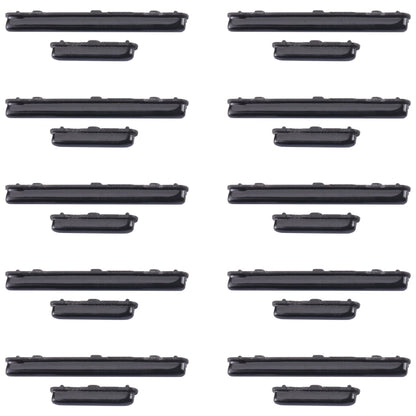 For Samsung Galaxy A50s SM-A507 10pcs Power Button + Volume Control Button(Black) - Home key & Side Key by buy2fix | Online Shopping UK | buy2fix