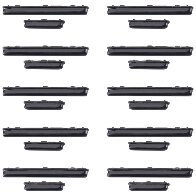 For Samsung Galaxy A51 SM-A515 10pcs Power Button + Volume Control Button(Black) - Home key & Side Key by buy2fix | Online Shopping UK | buy2fix