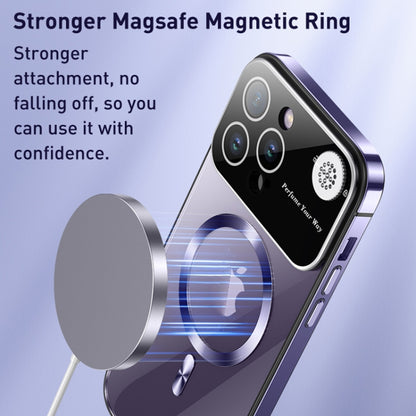 For iPhone 15 Aromatherapy MagSafe Magnetic Phone Case(Dark Purple) - iPhone 15 Cases by buy2fix | Online Shopping UK | buy2fix