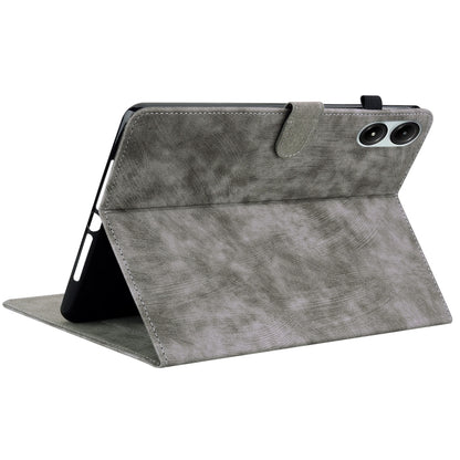 For Xiaomi Redmi Pad Pro 12.1 Tiger Pattern Flip Leather Tablet Case(Grey) - More Tablet Cases by buy2fix | Online Shopping UK | buy2fix