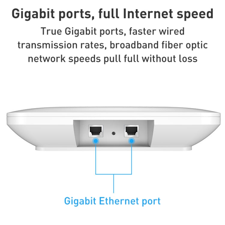 COMFAST CF-E393AX 3000Mbps WIFI6 Dual Frequency Ceiling Mounted Indoor Wireless AP(White) - Broadband Amplifiers by COMFAST | Online Shopping UK | buy2fix