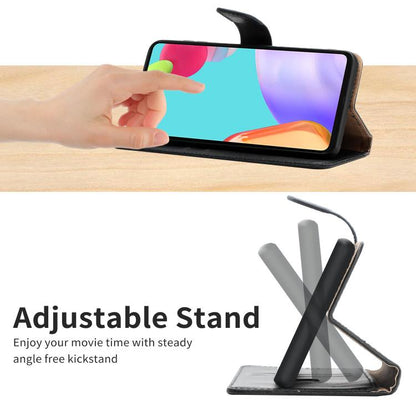 For Honor X9c Smart HT02 Genuine Leather Fingerprint-proof Flip Phone Case(Black) - Honor Cases by buy2fix | Online Shopping UK | buy2fix