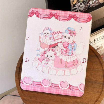 For iPad Pro 12.9 2022 / 2021 / 2020 Painted Magnetic Split Leather Tablet Case(Bichon Frise) - iPad Pro 12.9 (2022/2021) Cases by buy2fix | Online Shopping UK | buy2fix