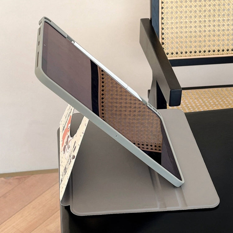 For iPad 2025 / 2022 Painted Magnetic Split Leather Tablet Case(Puppy) - iPad 2025 / 2022 Cases by buy2fix | Online Shopping UK | buy2fix