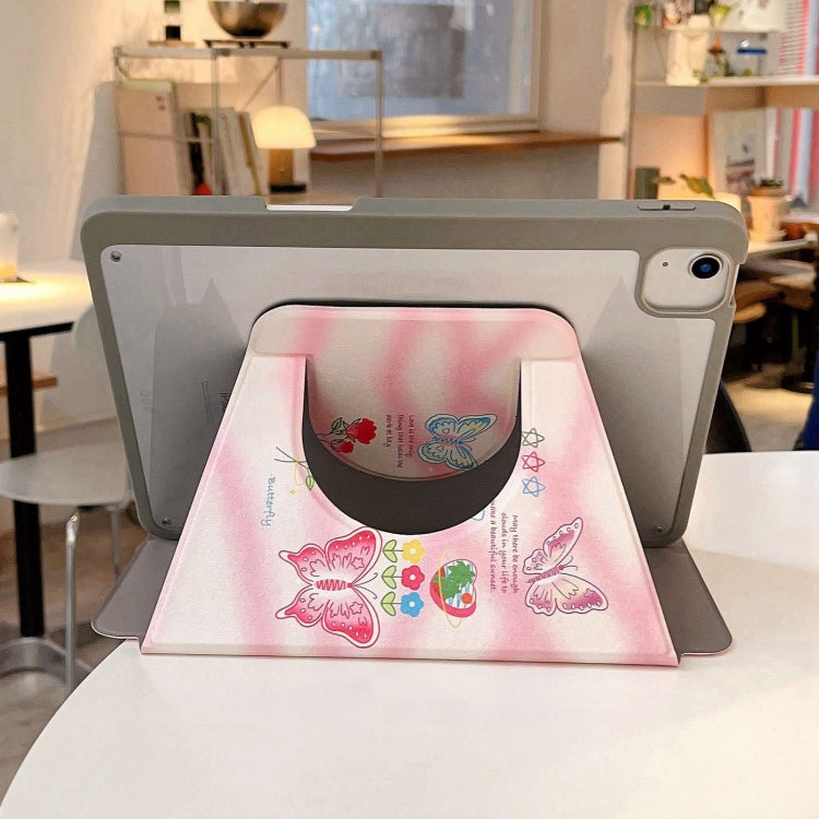 For iPad 2025 / 2022 Painted Magnetic Split Leather Tablet Case(Butterflies) - iPad 2025 / 2022 Cases by buy2fix | Online Shopping UK | buy2fix