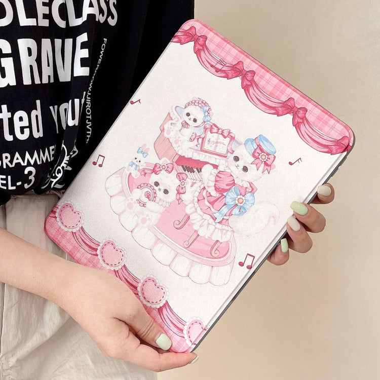 For iPad 10.2 2021 / 2020 / 10.5 Painted Magnetic Split Leather Tablet Case(Bichon Frise) - iPad 10.2 Cases by buy2fix | Online Shopping UK | buy2fix