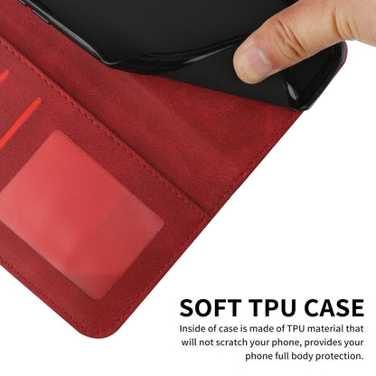 For Motorola Moto G Stylus 5G 2024 Stitching Calf Texture Buckle Leather Phone Case(Red) by buy2fix