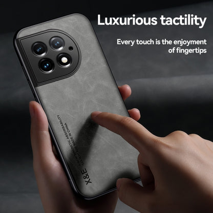 For OnePlus 13 Skin Feel Magnetic Leather Back Phone Case(Green) by buy2fix