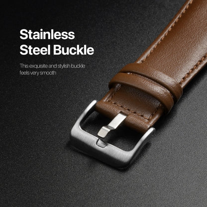 For Apple Watch 8 41mm DUX DUCIS YS Series Genuine Leather Watch Band(Brown) - Watch Bands by DUX DUCIS | Online Shopping UK | buy2fix