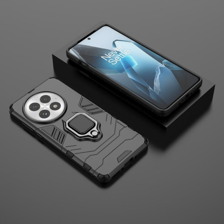 For OnePlus 13 5G Shockproof PC + TPU Holder Phone Case(Black) by buy2fix