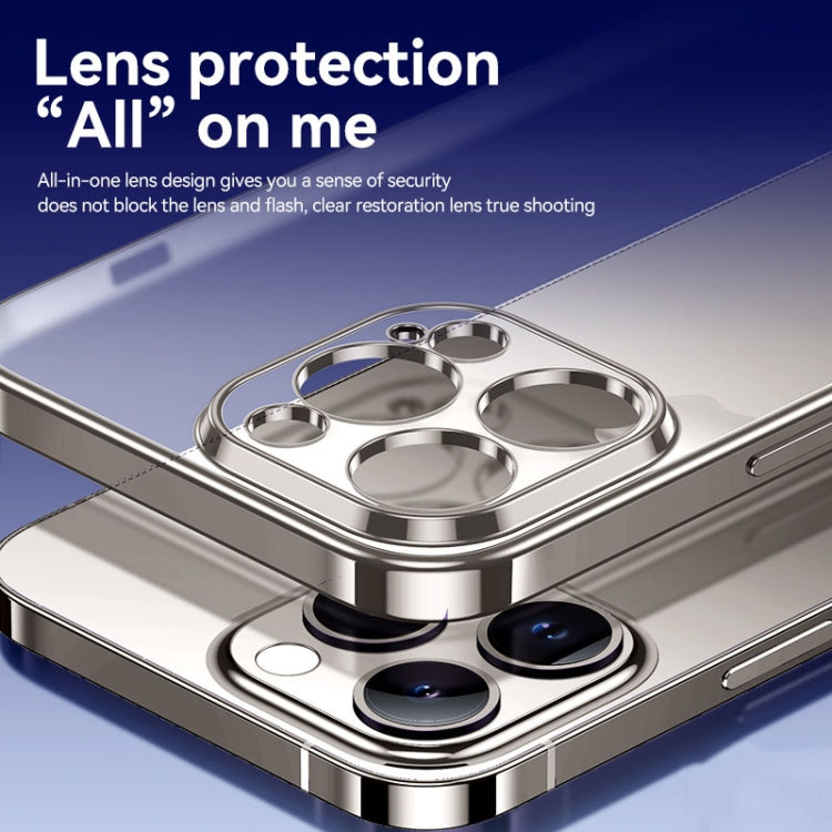 For iPhone 15 SULADA Electroplating Frosted TPU Phone Case(Silver) - iPhone 15 Cases by SULADA | Online Shopping UK | buy2fix