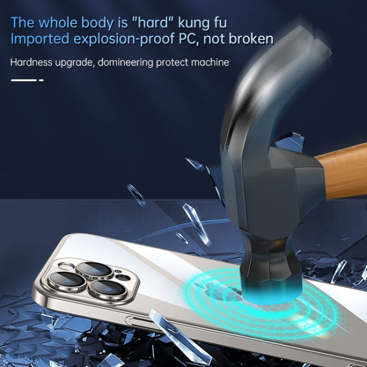 For iPhone 15 SULADA JINGJIA Series Lens Protector PC Phone Case(Sierra Blue) - iPhone 15 Cases by SULADA | Online Shopping UK | buy2fix