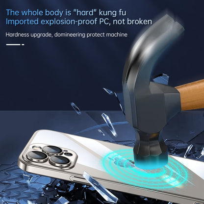 For iPhone 15 SULADA JINGJIA Series Lens Protector PC Phone Case(Sierra Blue) - iPhone 15 Cases by SULADA | Online Shopping UK | buy2fix